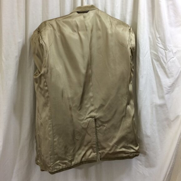 St Simon's Mens Vintage Blazer Beige Corduroy 2 Button Made USA Size 44L - Picture 4 of 6